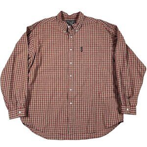 Y2K Abercrombie & Fitch Shirt Mens XL Plaid Long Sleeve Button Down